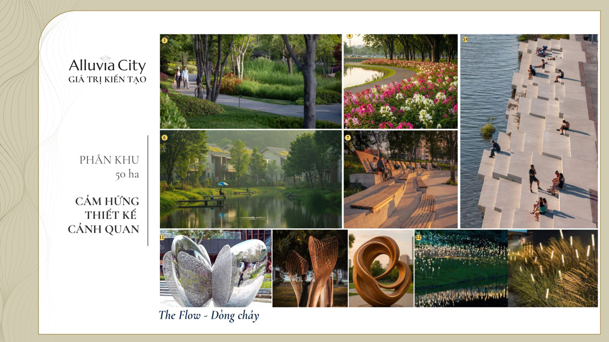 Alluvia City cảm hứng thiết kế cảnh quan - Dòng chảy