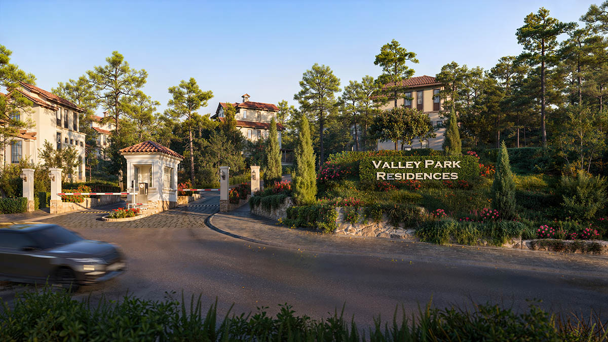 Cổng vào phân khu Valley Park Residences - Thanh Xuan Valley