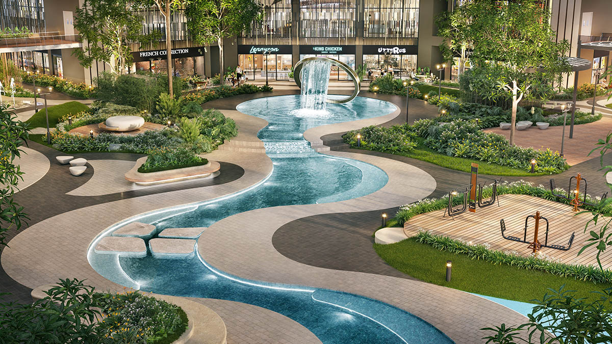 Artwork & Suối Harmonia trong Greenera Southmark
