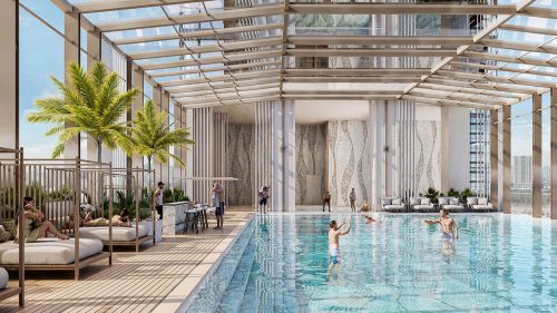 Bể bơi trong Sun Feliza Suites