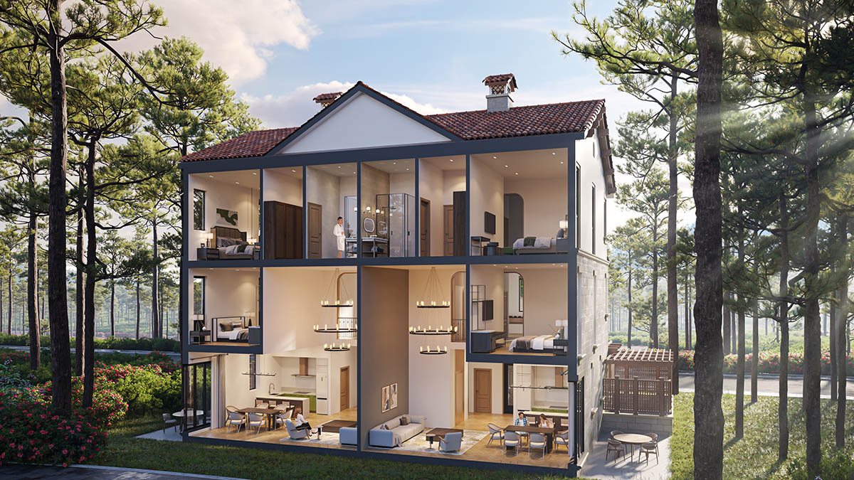 Biệt thự mẫu RV1 Valley Park Residences