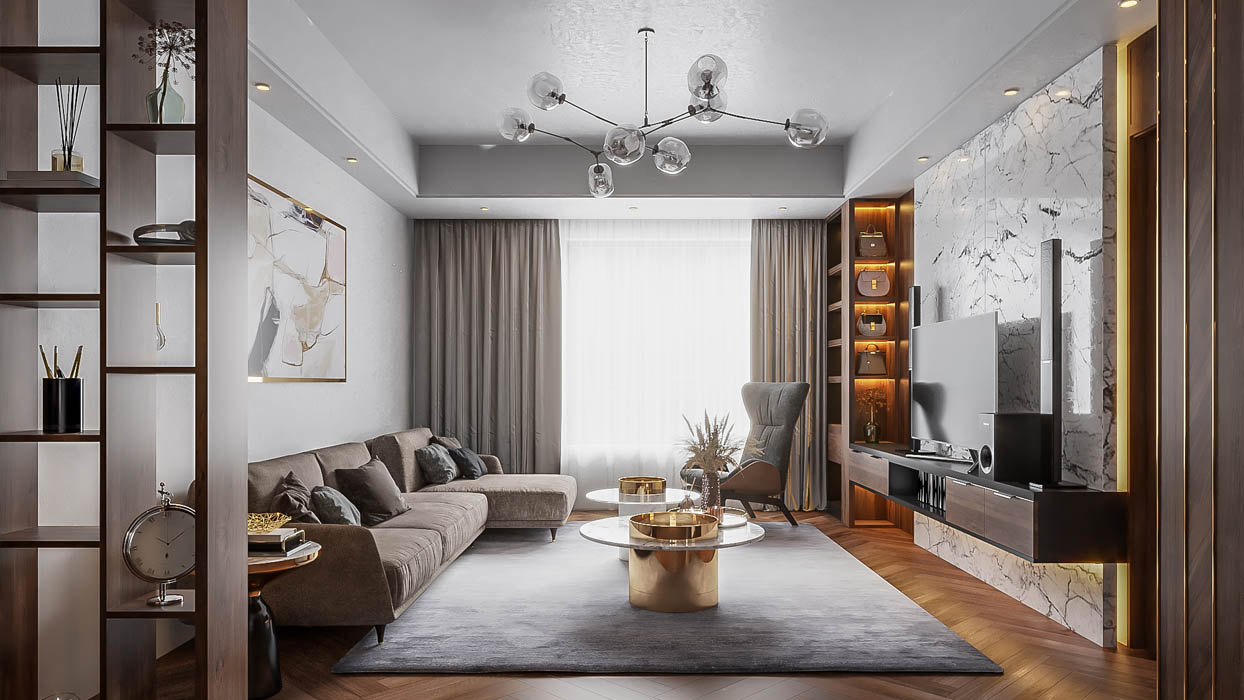 Biệt thự mini vẫn đảm bảo đầy đủ các khu chức năng cần thiết cho một gia đình