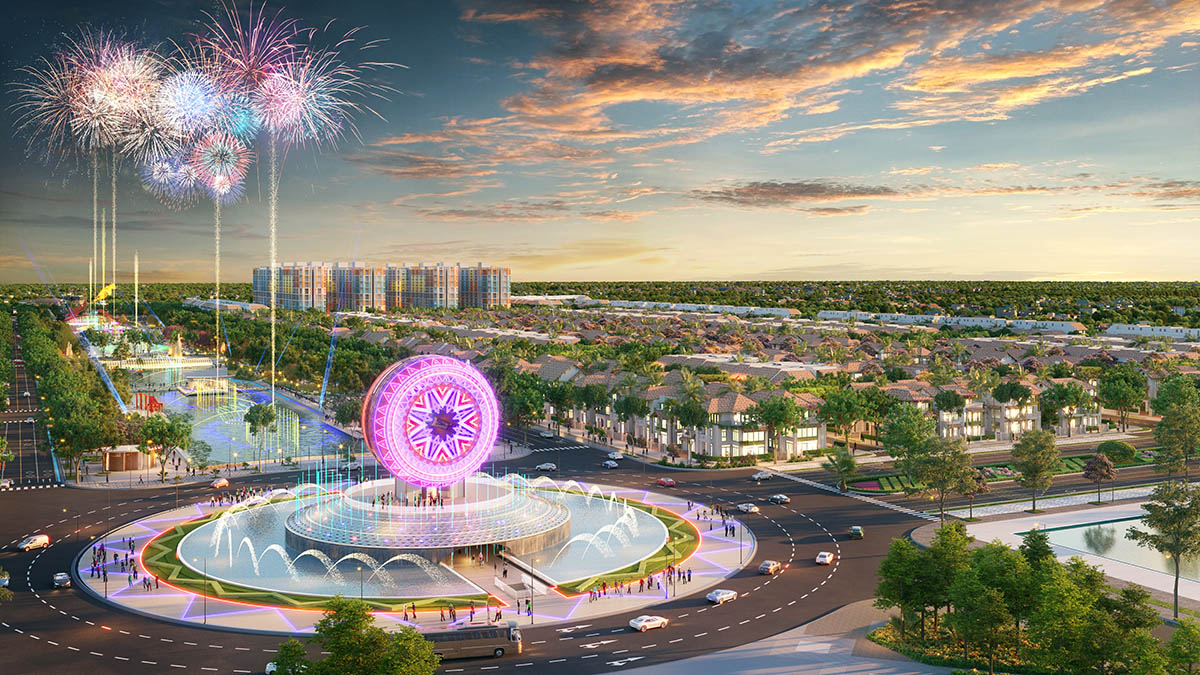 Biểu tượng trống Đọi Tam trong Sun Urban City