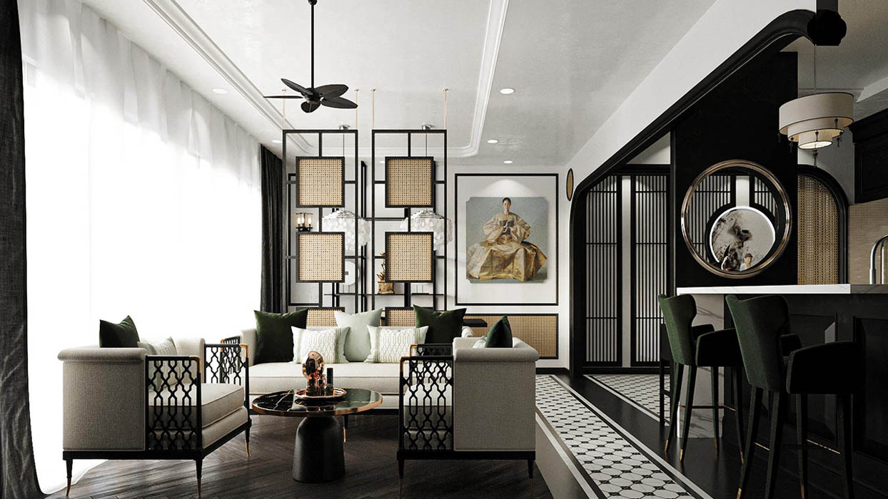 Các khu biệt thự Thảo Điền và Phú Mỹ Hưng là nơi phong cách Indochine được áp dụng phổ biến nhất