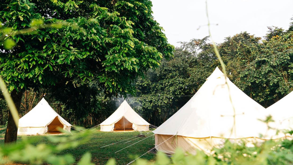 Cắm trại glamping gần gũi với thiên nhiên