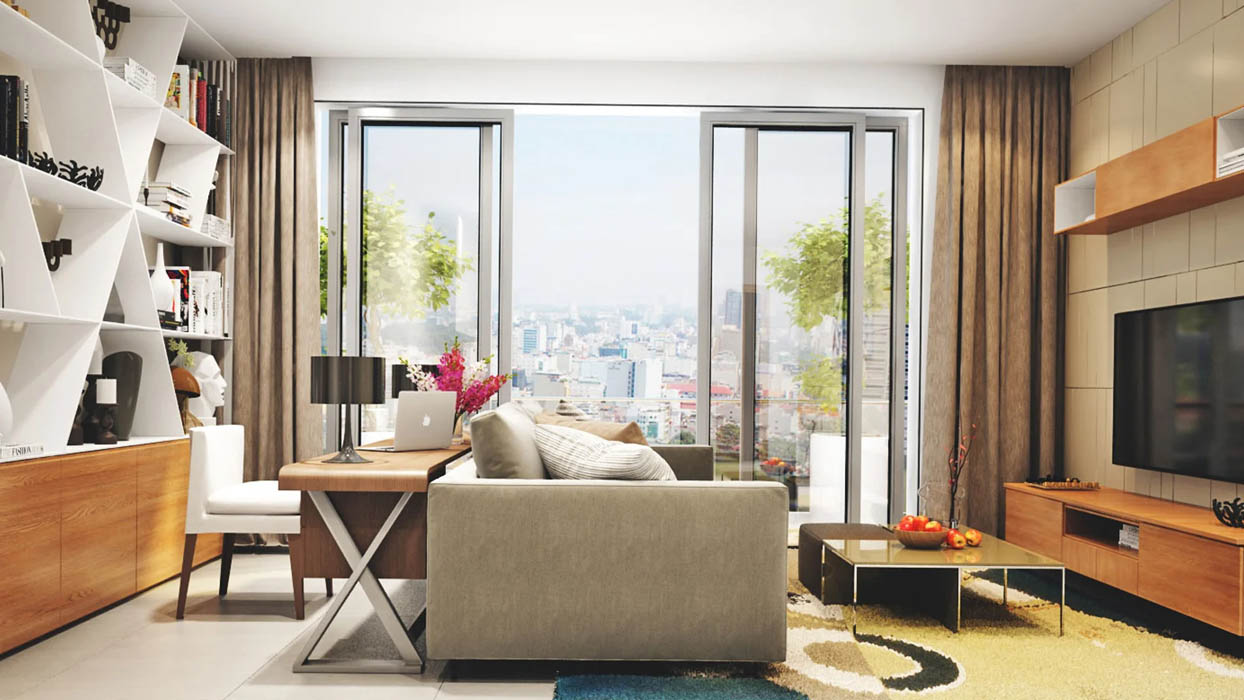Căn hộ Soho kết hợp sống và làm việc trong cùng một không gian