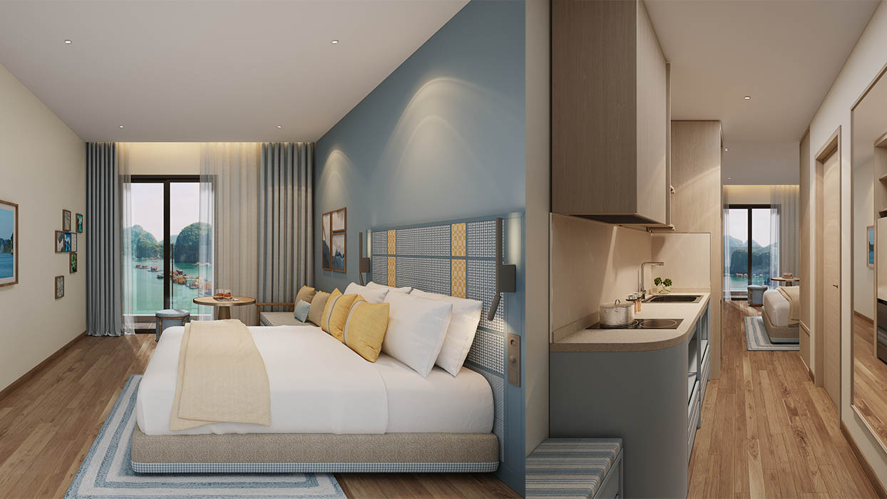 Căn hộ studio có diện tích nhỏ với thiết kế không gian mở