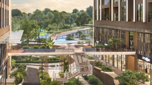 Cầu Sunset kết nối LAVISH và hai tòa trong Greenera Southmark