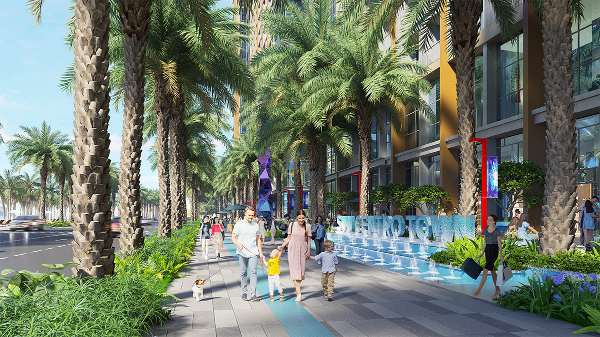 Chân đế mặt trước Sun Centro Town