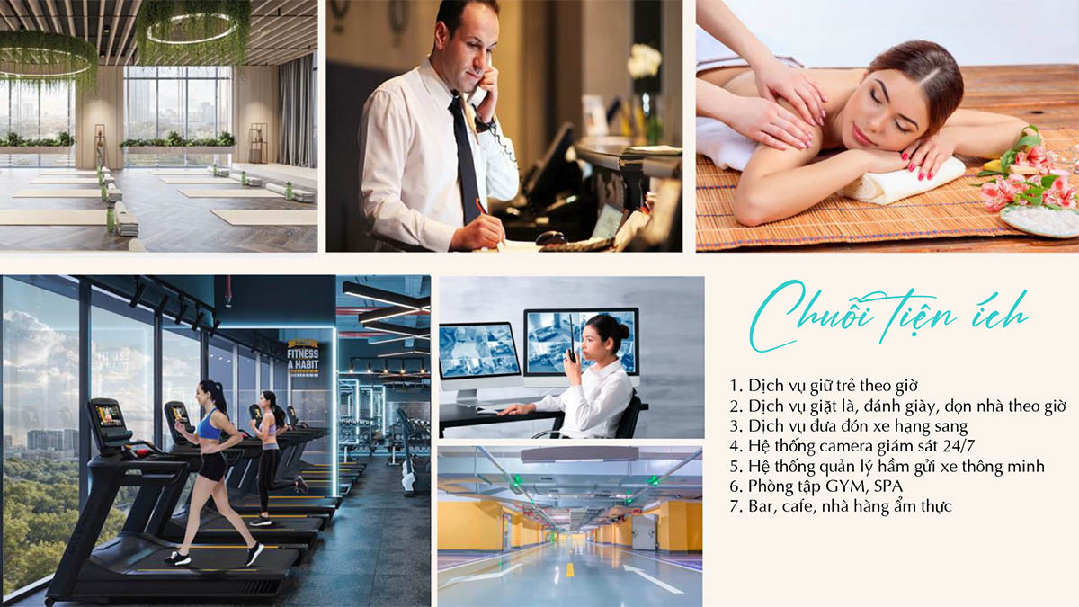 Chuỗi tiện ích của chung cư BlueGem Tower