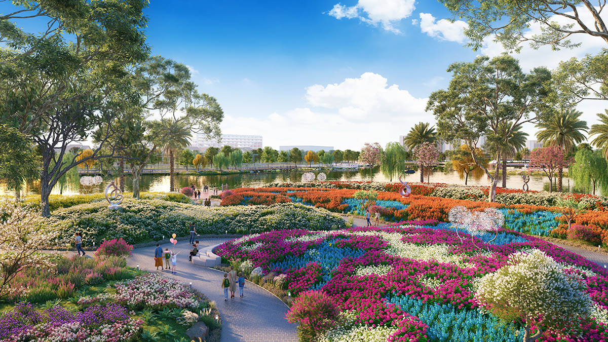 Đồi hoa trong Sun Urban City