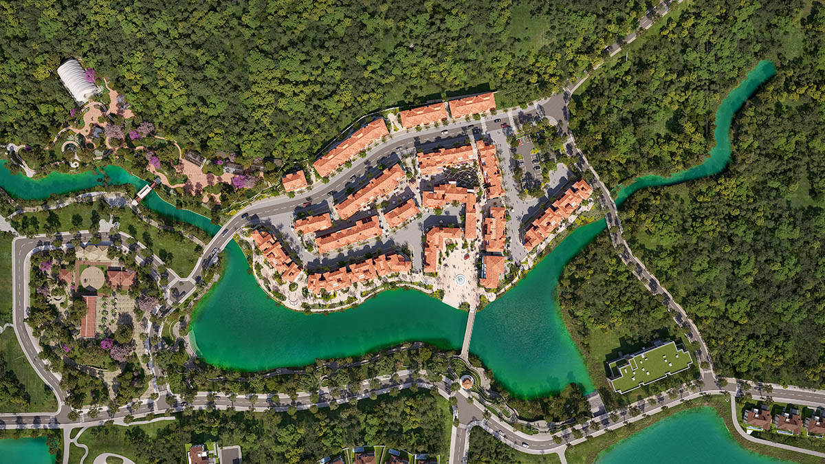 Khu Valley Town - Thanh Xuan Valley khi nhìn từ trên cao xuống