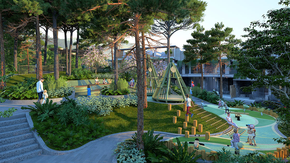 Khu vực vui chơi cạnh liền kề Spring Residences