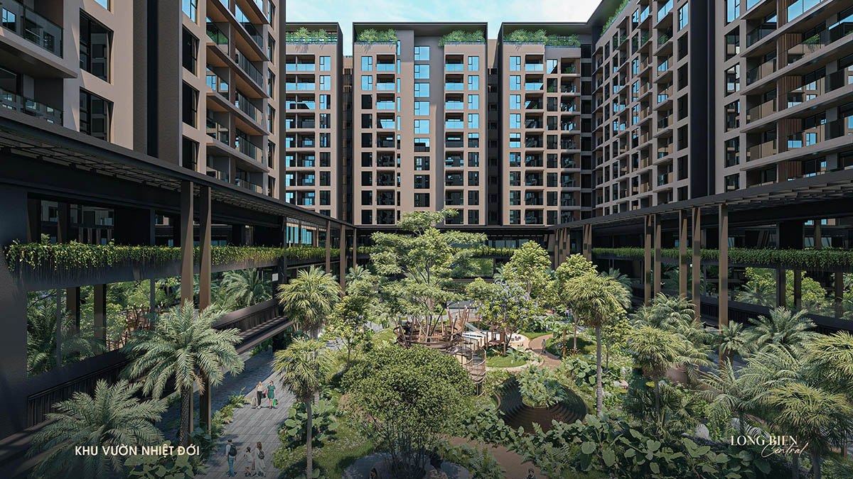Khu vườn nhiệt đới Long Biên Central (3D)