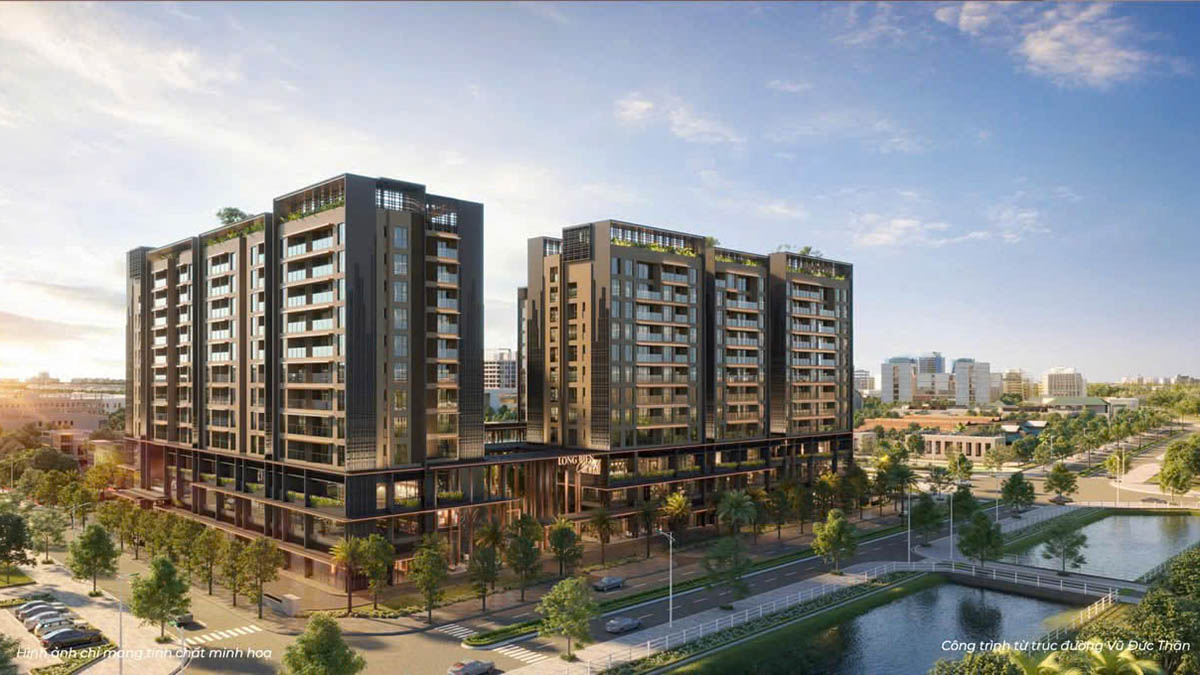 Long Biên Central nhìn từ ngã tư Vũ Đức Thận & Đào Đình Luyện (3D)