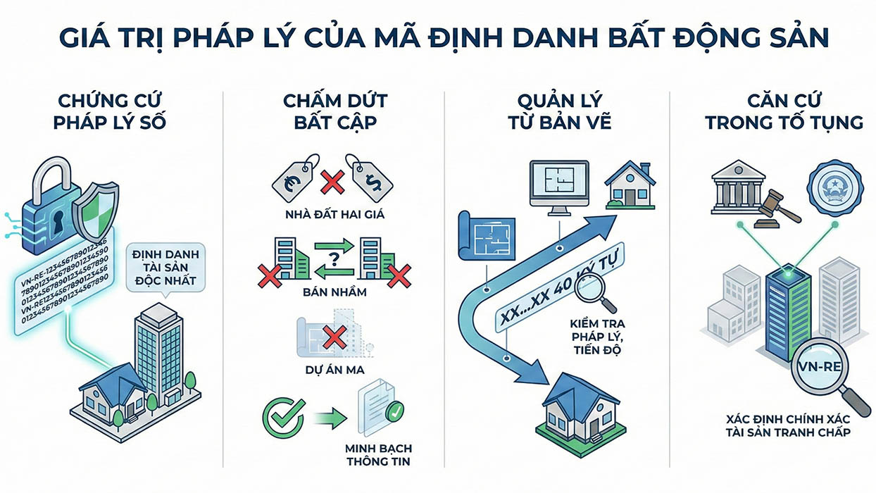 Mã định danh bất động sản giúp minh bạch hóa thông tin