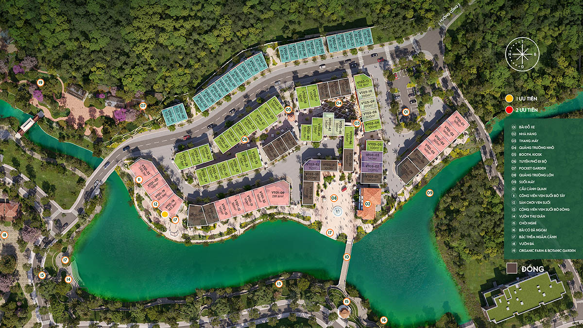 Mặt bằng khu Valley Town - Thanh Xuan Valley