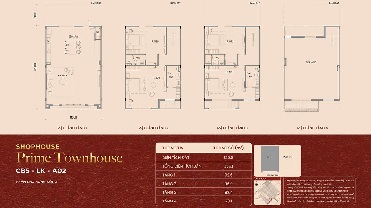 Mặt bằng ShopHouse CB5-LK-A02 khu Hửng Đông