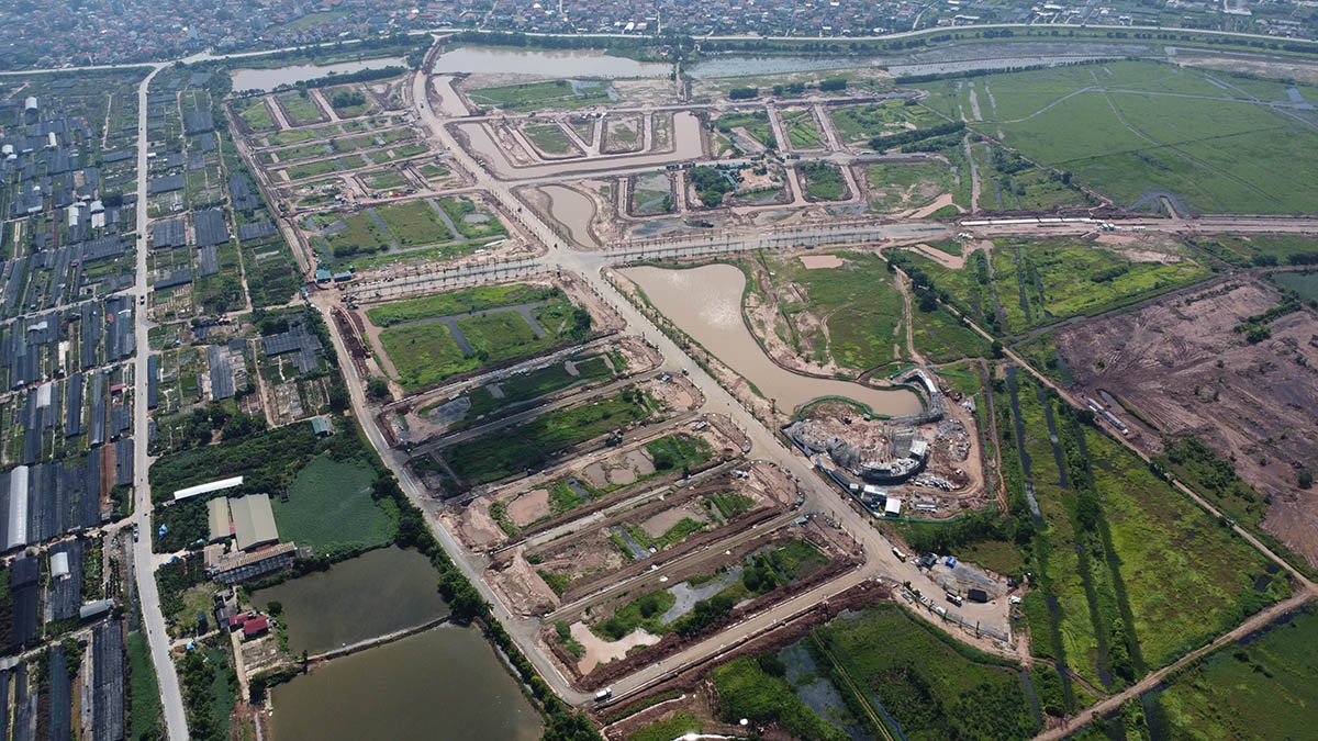 Mặt bằng thực tế trước khi xây dựng Alluvia City