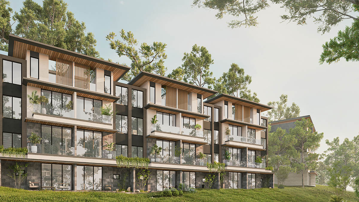 Mặt sau liền kề Spring Residences Thanh Xuan Valley