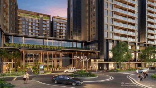 Mặt sau Long Biên Central khi nhìn chéo (3D)
