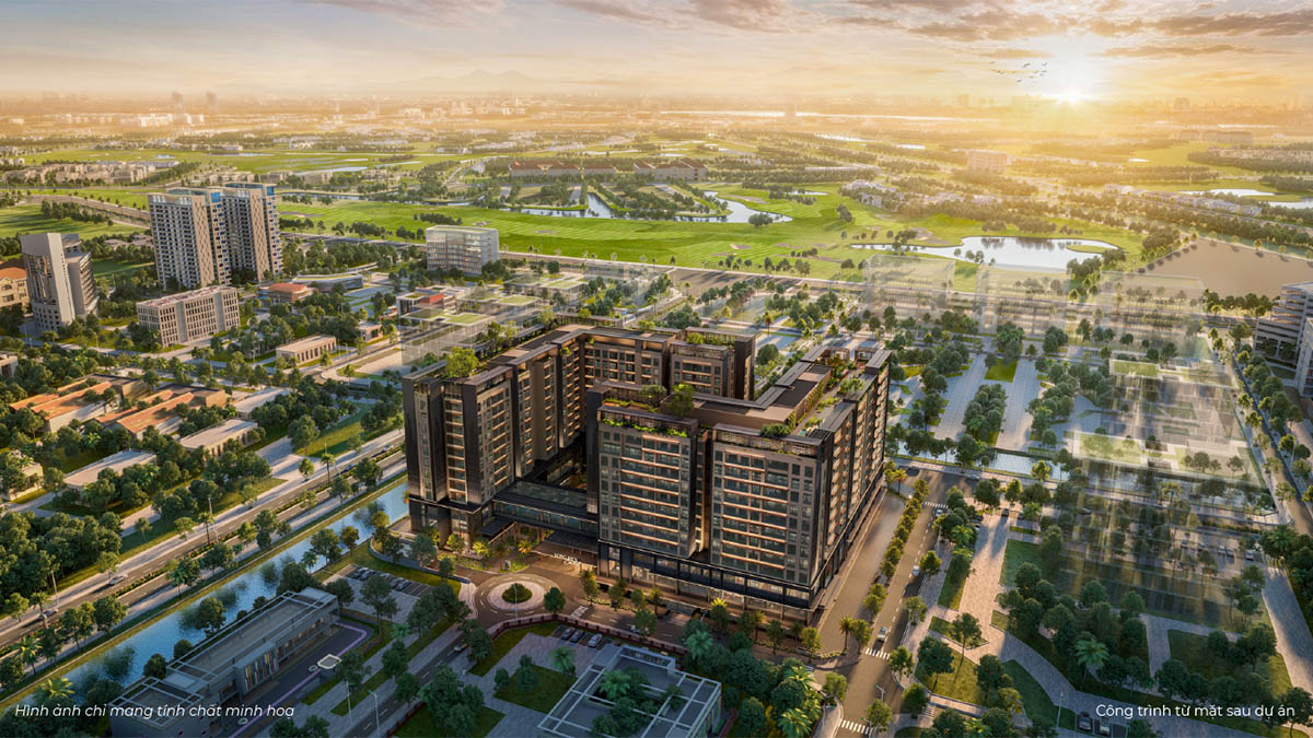 Mặt sau Long Biên Central nhìn từ trên cao (3D)