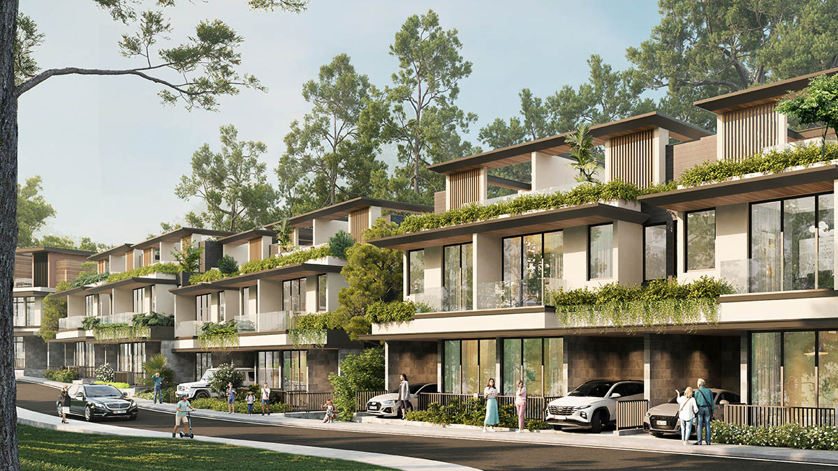 Mặt trước liền kề Spring Residences Thanh Xuan Valley