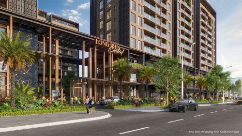 Mặt trước Long Biên Central khi nhìn chéo (3D)