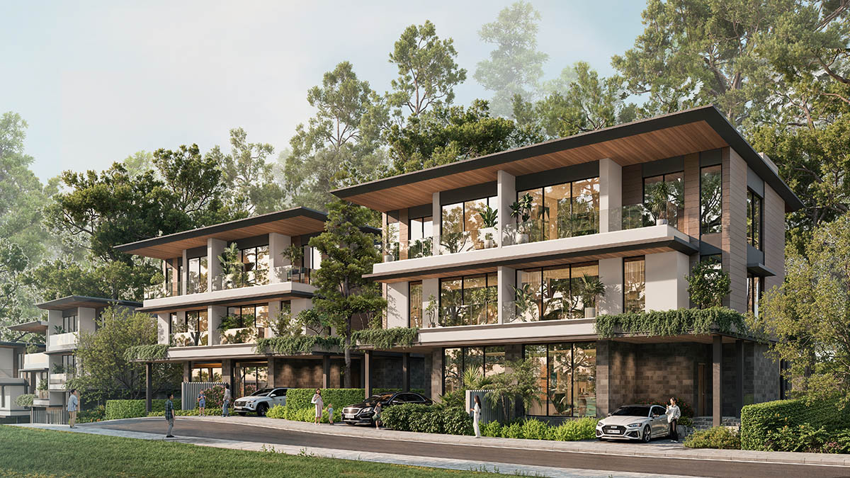 Mặt trước song lập Spring Residences Thanh Xuan Valley