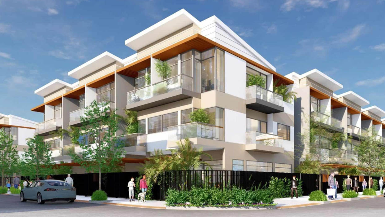 Mẫu thiết kế nhà phố 2 mặt tiền