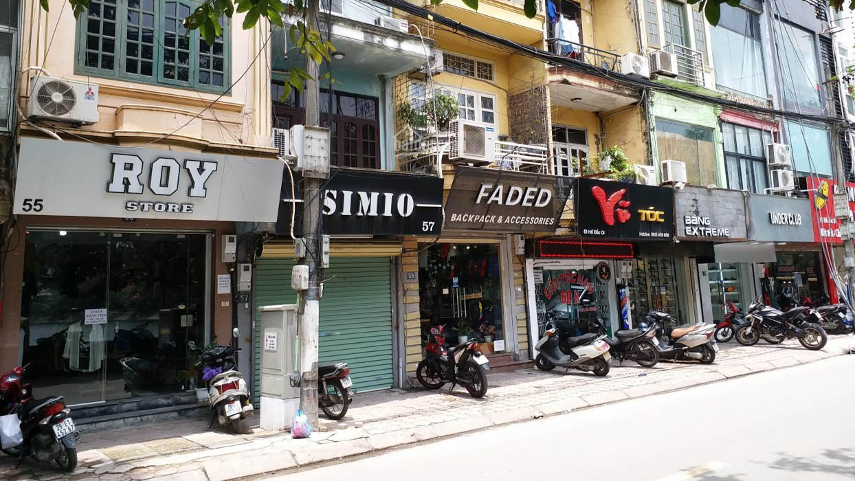 Nhà mặt phố thường tận dụng tầng trệt để kinh doanh