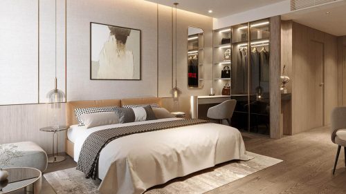 Nội thất căn hộ Studio của tòa SKY M