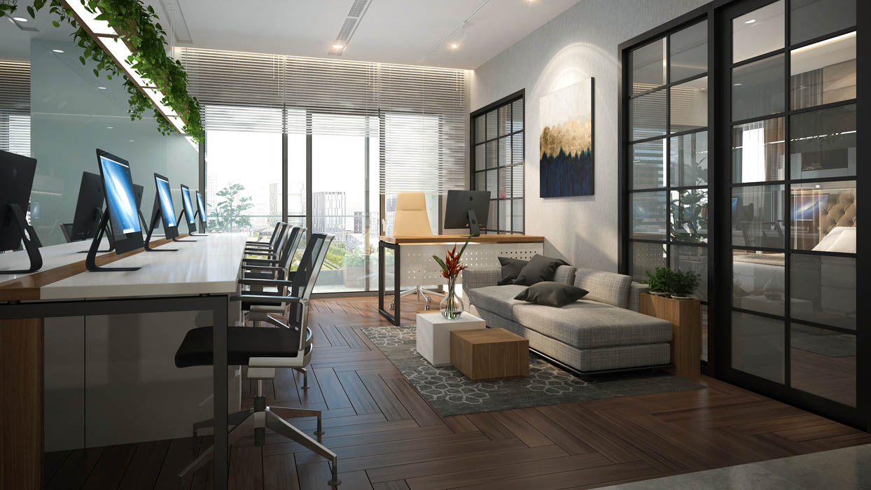 Officetel là kết hợp giữa office (văn phòng) và hotel (khách sạn)