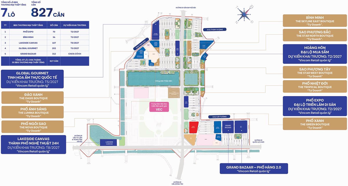 Phân lô trong Vinhomes Global Gate