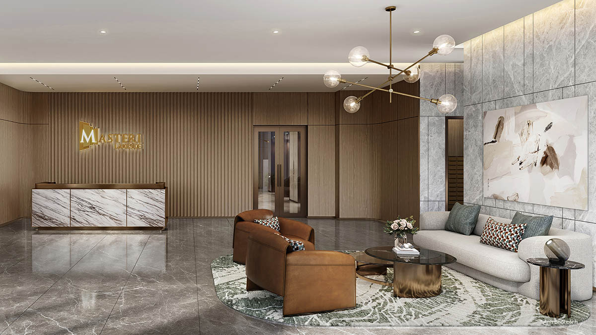 Sảnh chờ lễ tân của Masteri Lakeside