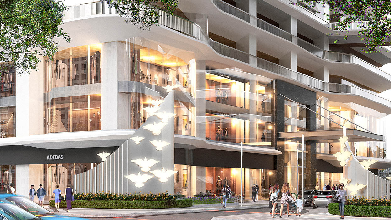 Shophouse khối đế trong Newtown Diamond Đà Nẵng