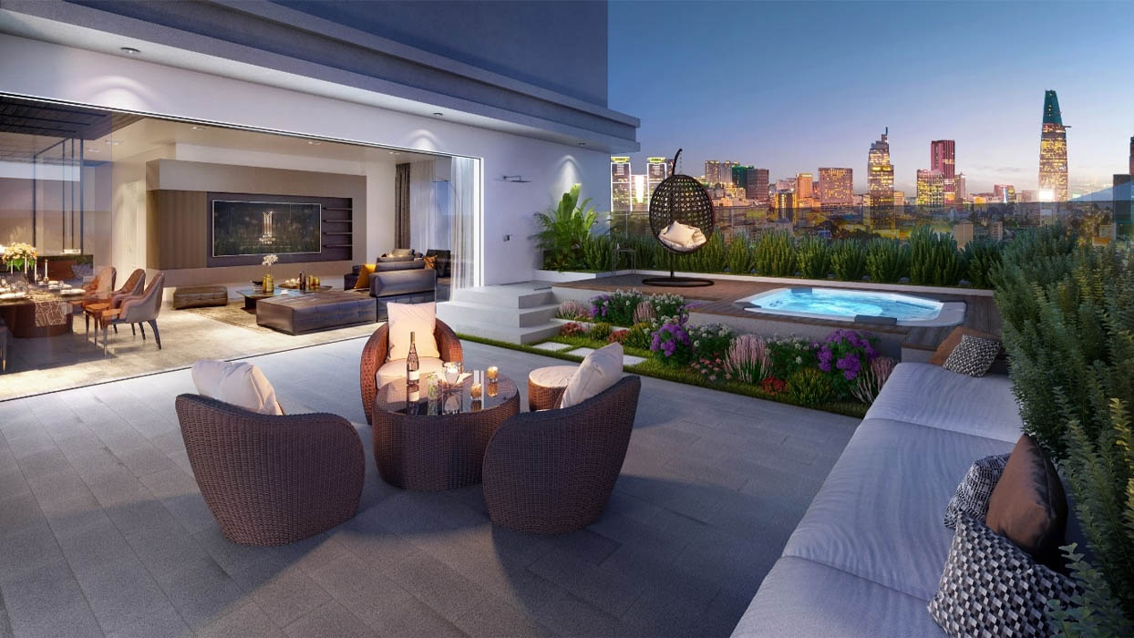 Sky Villa có thể hiểu là phiên bản nâng cấp của Penthouse