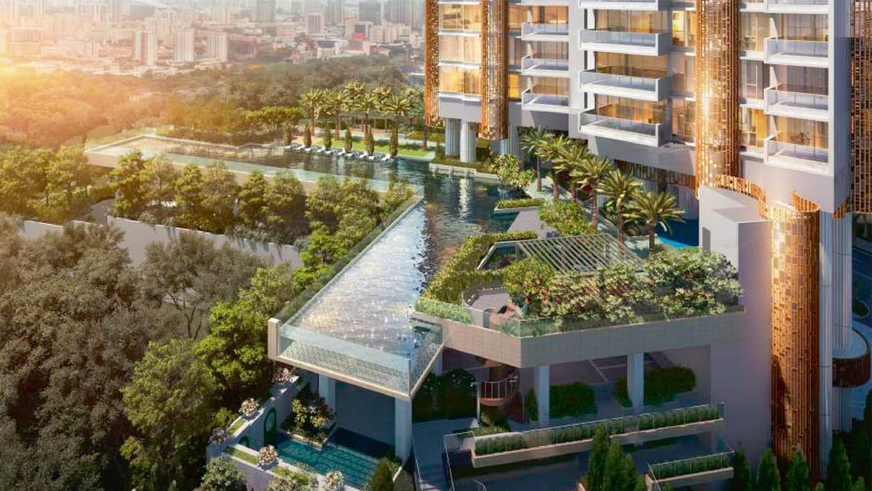 Sky villa và penthouse là những căn hộ tọa lạc ở tầng cao nhất