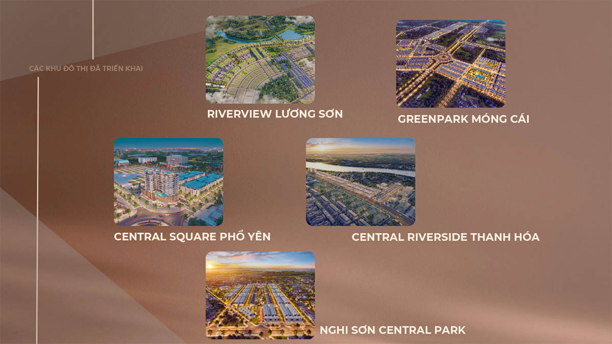 TASECO Land đã triển khai các dự án khu đô thị (8/2025)