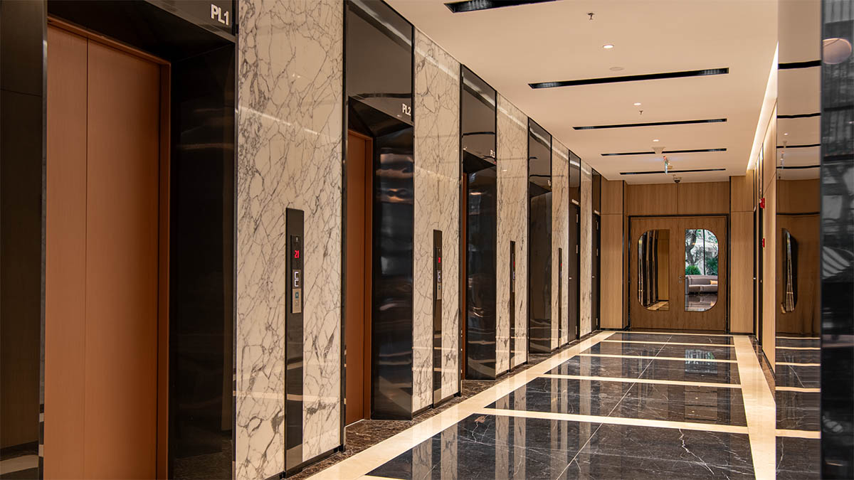 Thang máy tòa The Nelson Private Residences