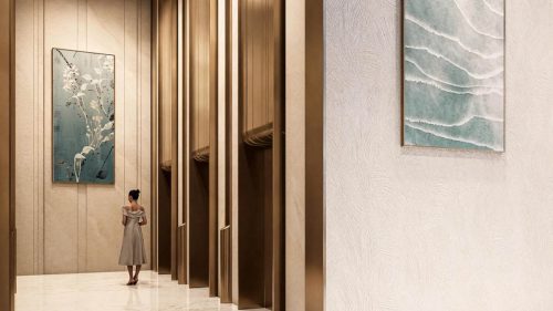 Thang máy trong Sun Feliza Suites