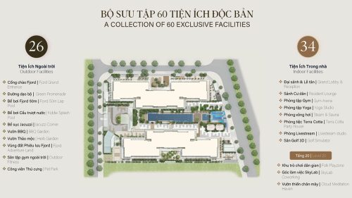 The Senique Hanoi với 60 tiện ích trong nhà và ngoài trời