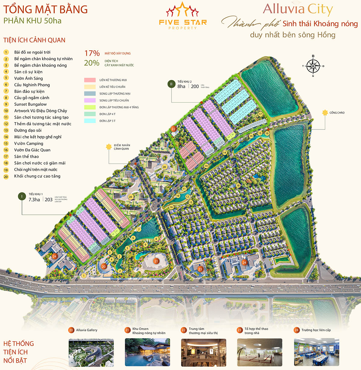 Tiện ích cảnh quan Alluvia City