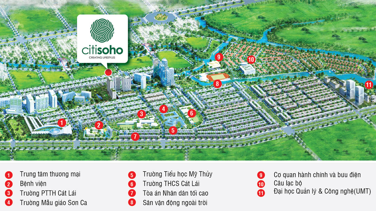 Tiện ích ngoại khu xung quanh dự án citisoho
