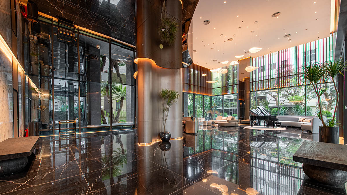 Tiền sảnh tòa The Nelson Private Residences