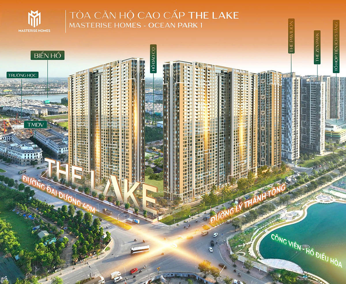 Tòa căn hộ cao cấp THE LAKE (Masteri Lakeside)