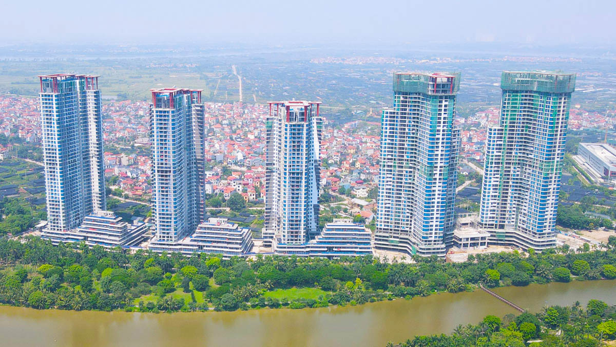 Toàn cảnh chung cư Swan Lake Onsen Ecopark Hưng Yên