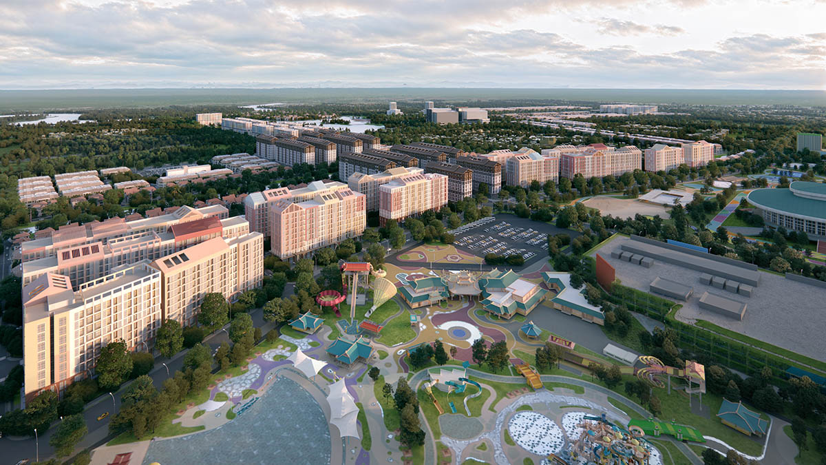 Toàn cảnh dãy nhà cao tầng Park Residence