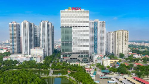 Toàn cảnh dự án ROX Tower Goldmark City (nhìn trực diện)