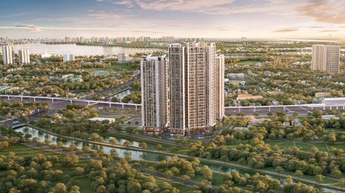 Toàn cảnh Greenera Southmark (hướng nhìn vào tòa LAVISH)
